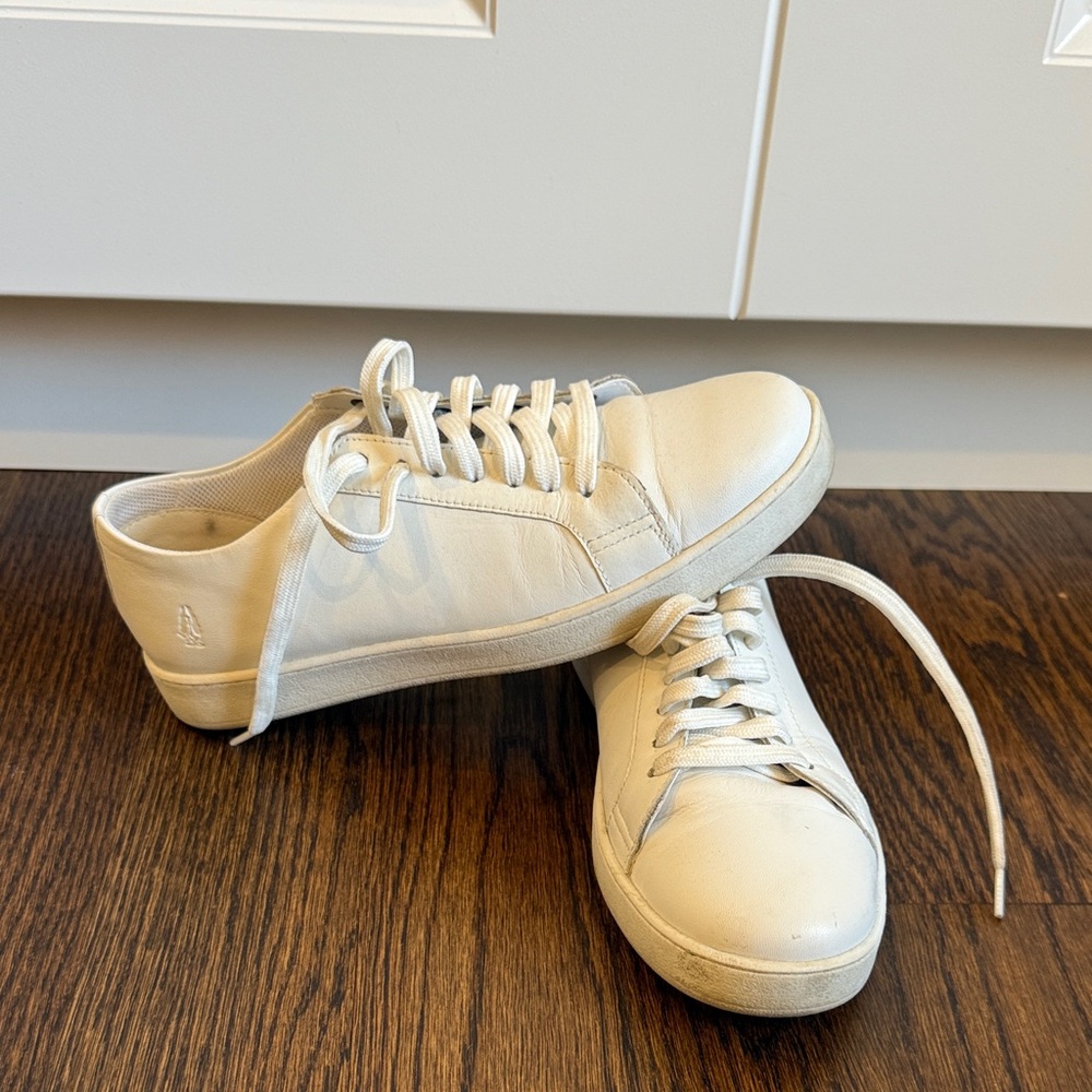 Classic White Lace-Up Sneakers
